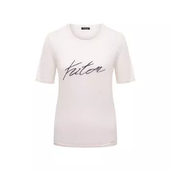 Футболка из кашемира и шелка Kiton