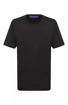 Футболка из шелка и хлопка Andrea Campagna