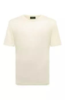 Футболка из шелка и хлопка Brioni