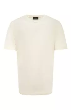 Футболка из шелка и хлопка Brioni