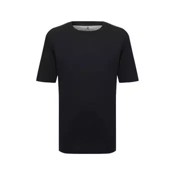 Футболка из шелка и хлопка Brunello Cucinelli