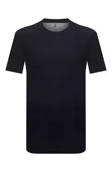 Футболка из шелка и хлопка Brunello Cucinelli
