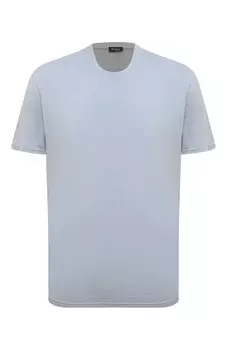 Футболка из шелка и хлопка Kiton