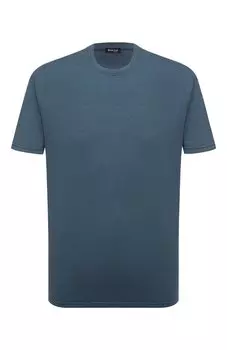 Футболка из шелка и хлопка Kiton