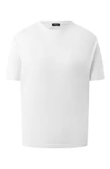 Футболка из шелка и хлопка Kiton