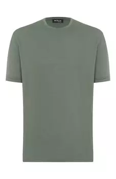 Футболка из шелка и хлопка Kiton