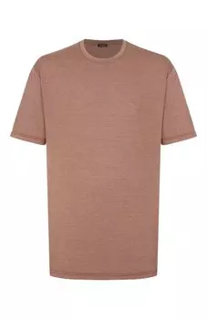 Футболка из шелка и хлопка Kiton