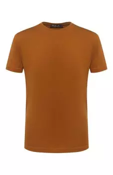 Футболка из шелка и хлопка Loro Piana