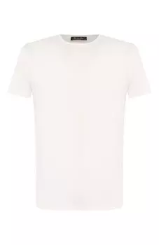 Футболка из шелка и хлопка Loro Piana
