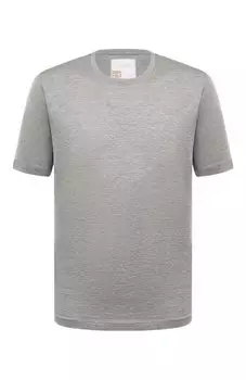 Футболка из шелка и хлопка Marco Pescarolo