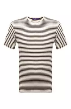 Футболка из шелка и хлопка Ralph Lauren