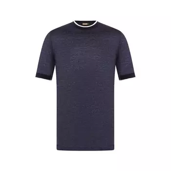 Футболка из смеси льна и шелка Zilli