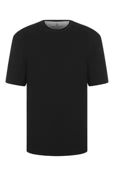 Футболка из вискозы и хлопка Brunello Cucinelli