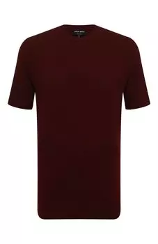 Футболка из вискозы и кашемира Giorgio Armani