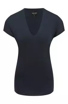 Футболка из вискозы и кашемира Giorgio Armani