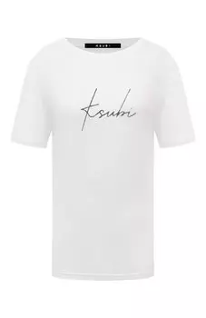 Футболка изо льна и вискозы Ksubi