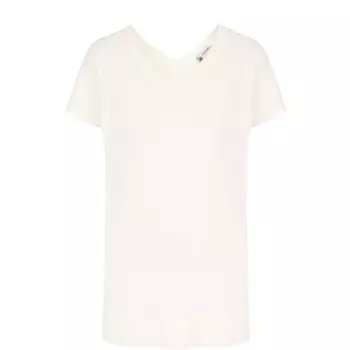 Футболка с V-образным вырезом из смеси кашемира и шелка Colombo