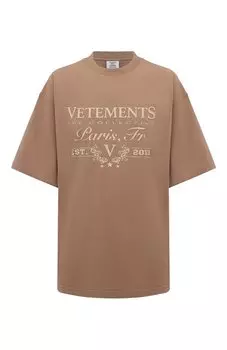 Хлопковая футболка VETEMENTS