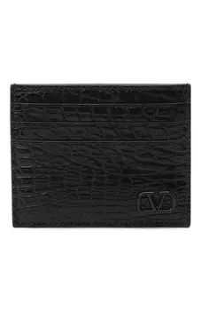 Футляр для кредитных карт из кожи аллигатора Valentino