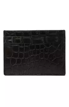 Футляр для кредитных карт из кожи крокодила Gucci