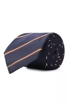 Галстук из шелка и хлопка Giorgio Armani