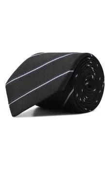 Галстук из шелка и хлопка Giorgio Armani