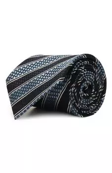 Галстук из шелка и хлопка Zegna