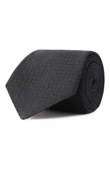 Галстук из шелка и льна Canali