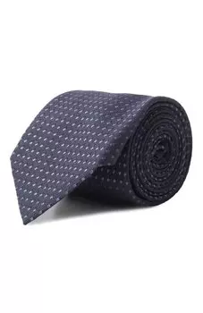 Галстук из шелка и льна Canali