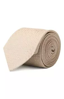 Галстук из шелка и льна Canali