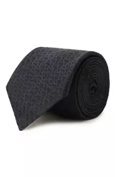 Галстук из шелка и льна Canali