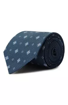 Галстук из шелка и льна Giampaolo