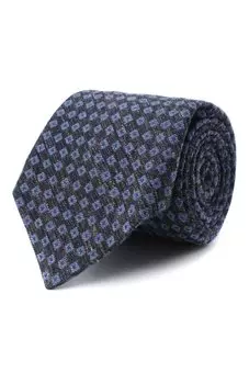 Галстук из шерсти и шелка Kiton