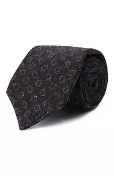 Галстук из шерсти и шелка Kiton