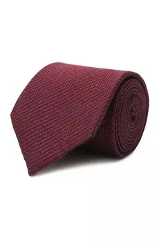 Галстук изо льна и шелка Brioni