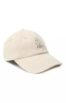 Хлопковая бейсболка Brunello Cucinelli