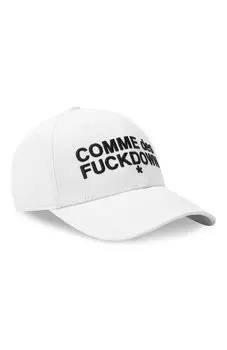 Хлопковая бейсболка Comme des Fuckdown