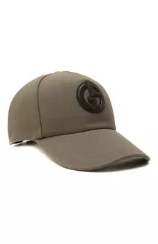 Хлопковая бейсболка Giorgio Armani