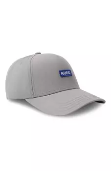 Хлопковая бейсболка HUGO Blue
