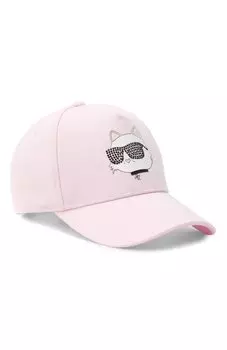 Хлопковая бейсболка Karl Lagerfeld Kids