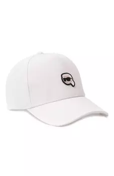 Хлопковая бейсболка Karl Lagerfeld Kids