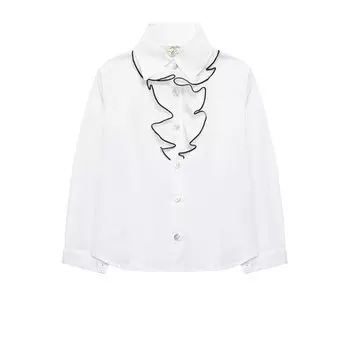 Хлопковая блуза с декором Caf