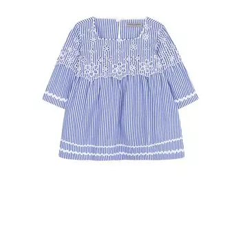 Хлопковая блуза с кружевной отделкой Ermanno Scervino
