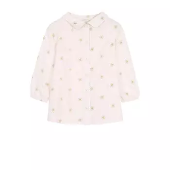 Хлопковая блуза с принтом Margherita