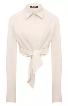 Хлопковая блузка Balmain