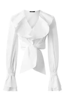 Хлопковая блузка Balmain