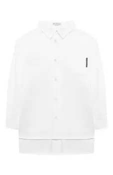 Хлопковая блузка Brunello Cucinelli