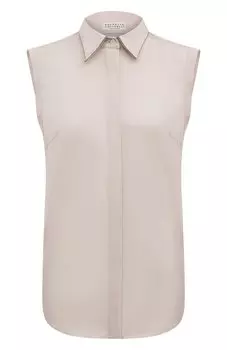 Хлопковая блузка Brunello Cucinelli