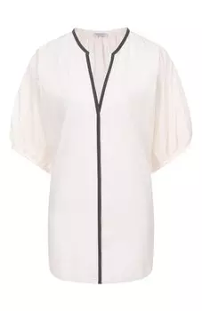 Хлопковая блузка Brunello Cucinelli