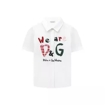 Хлопковая блузка Dolce &amp; Gabbana